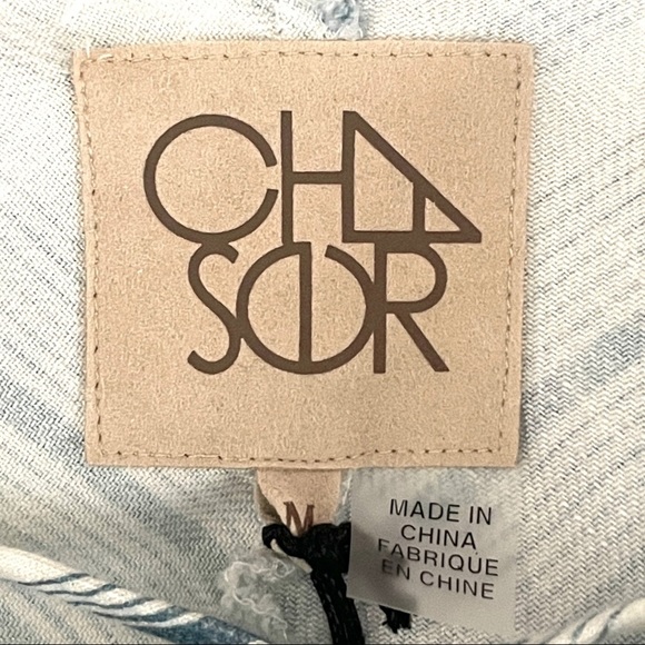 Chaser Beachy Linen Lace-up Dolman Stripe Hooded Tunic Dress Cover Up Size M NWT - Picture 9 of 10